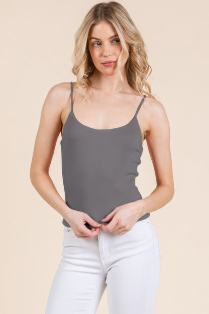 Basic Double Layers Fitted Cami Top