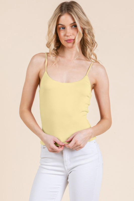 Basic Double Layers Fitted Cami Top