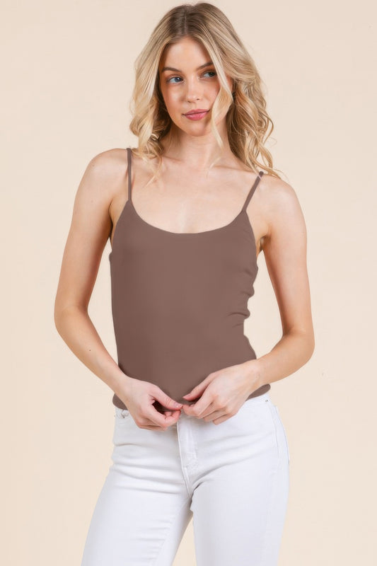 Basic Double Layers Fitted Cami Top