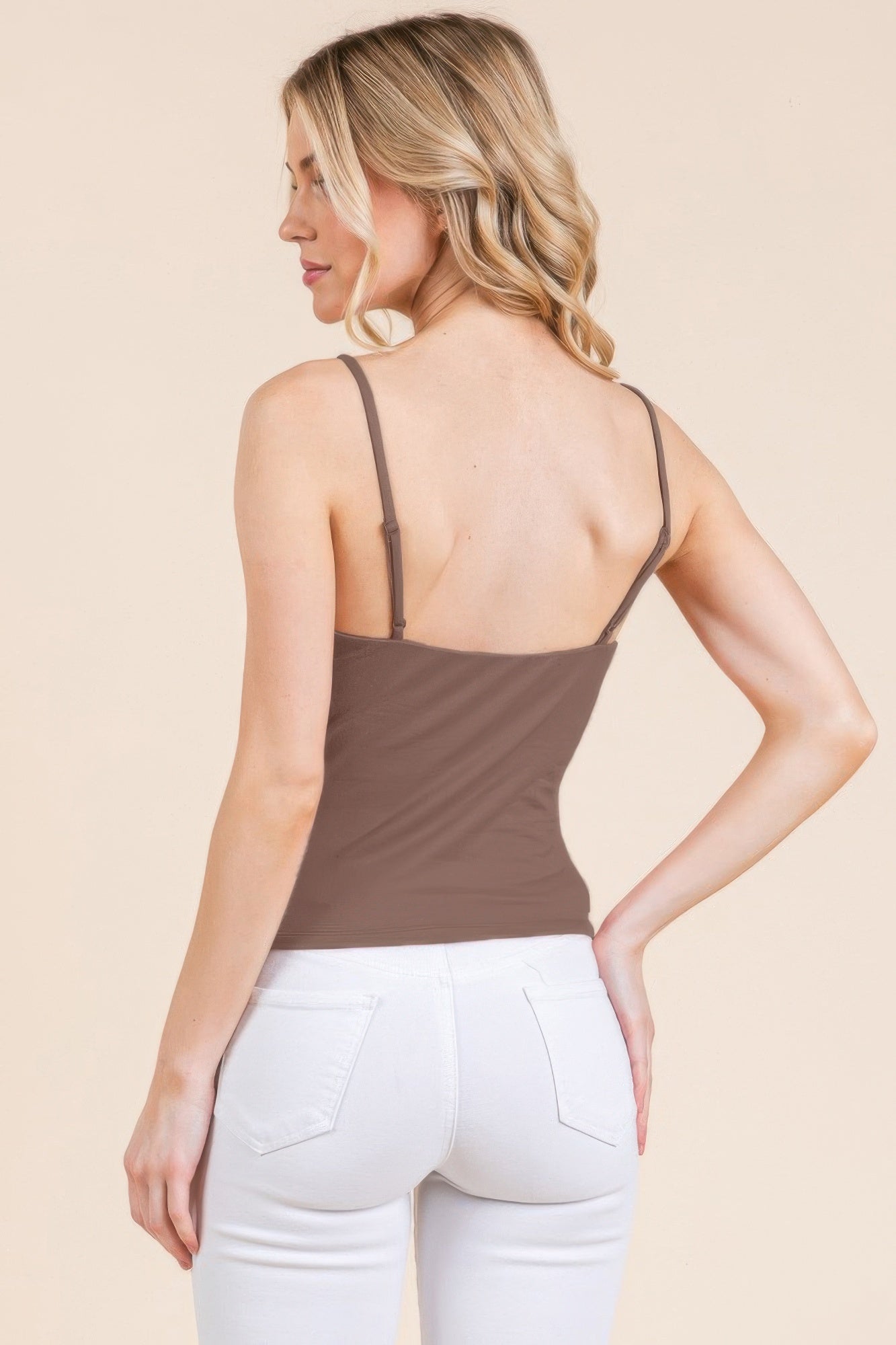 Basic Double Layers Fitted Cami Top