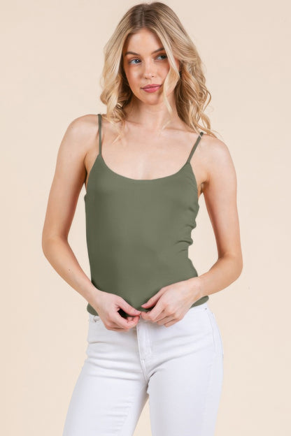 Basic Double Layers Fitted Cami Top