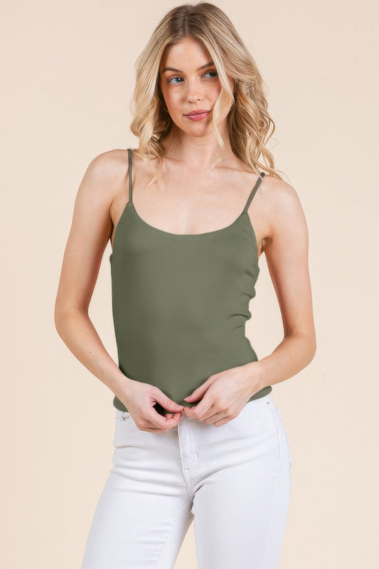 Basic Double Layers Fitted Cami Top
