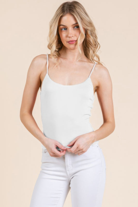 Basic Double Layers Fitted Cami Top