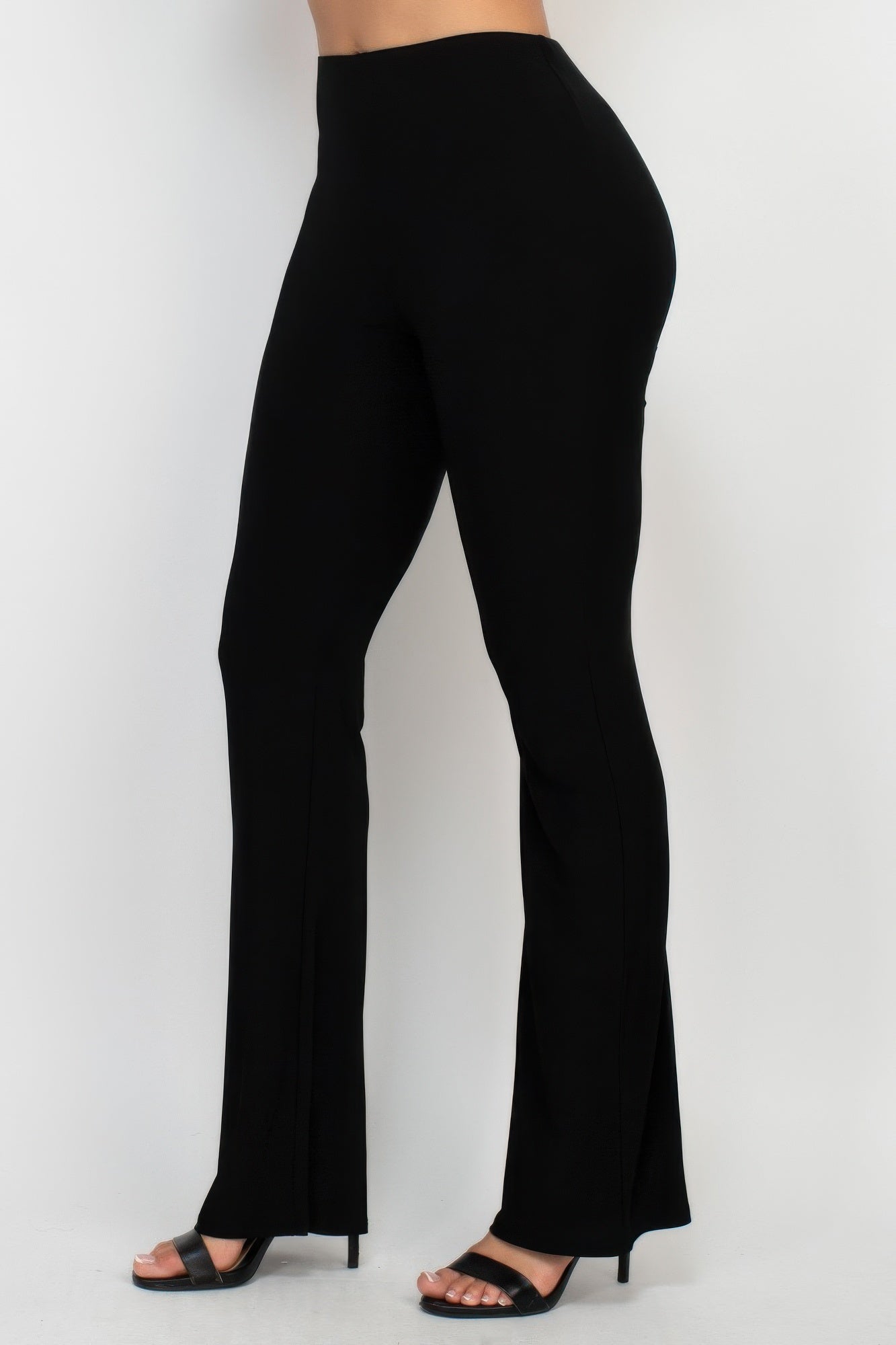 Fit And Flare Elastic Casual Pants
