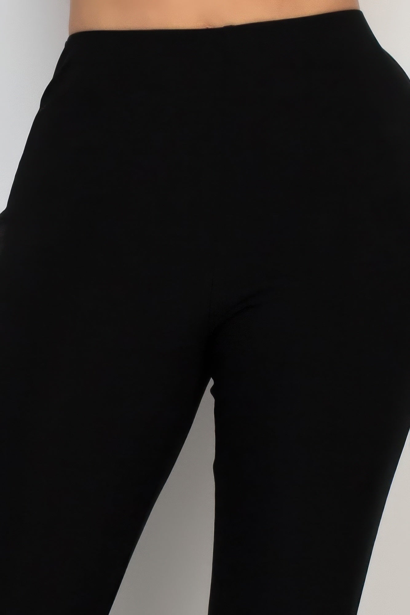 Fit And Flare Elastic Casual Pants