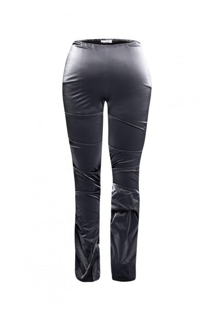 Velvet Pu Ruched Pants