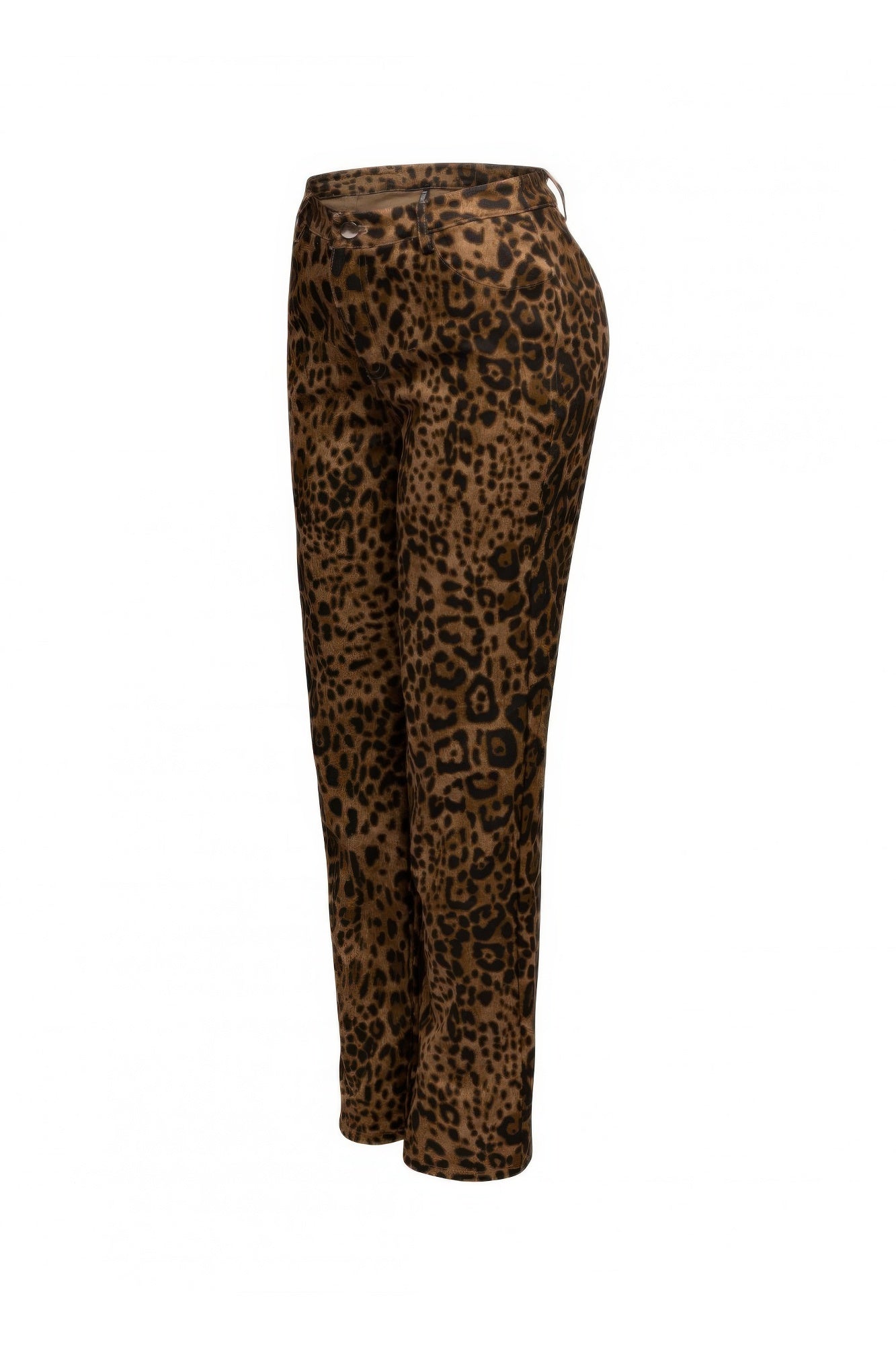 Leopard Printed Wide Leg Pants