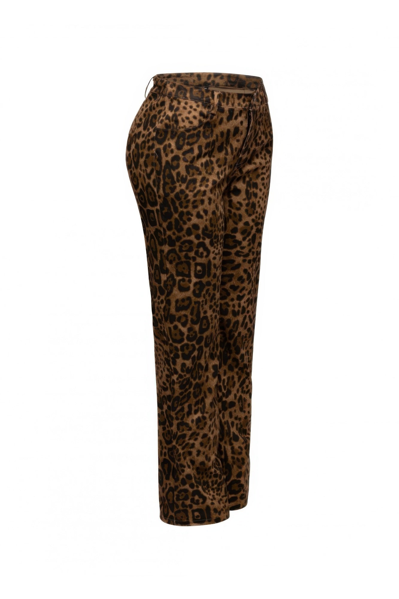 Leopard Printed Wide Leg Pants