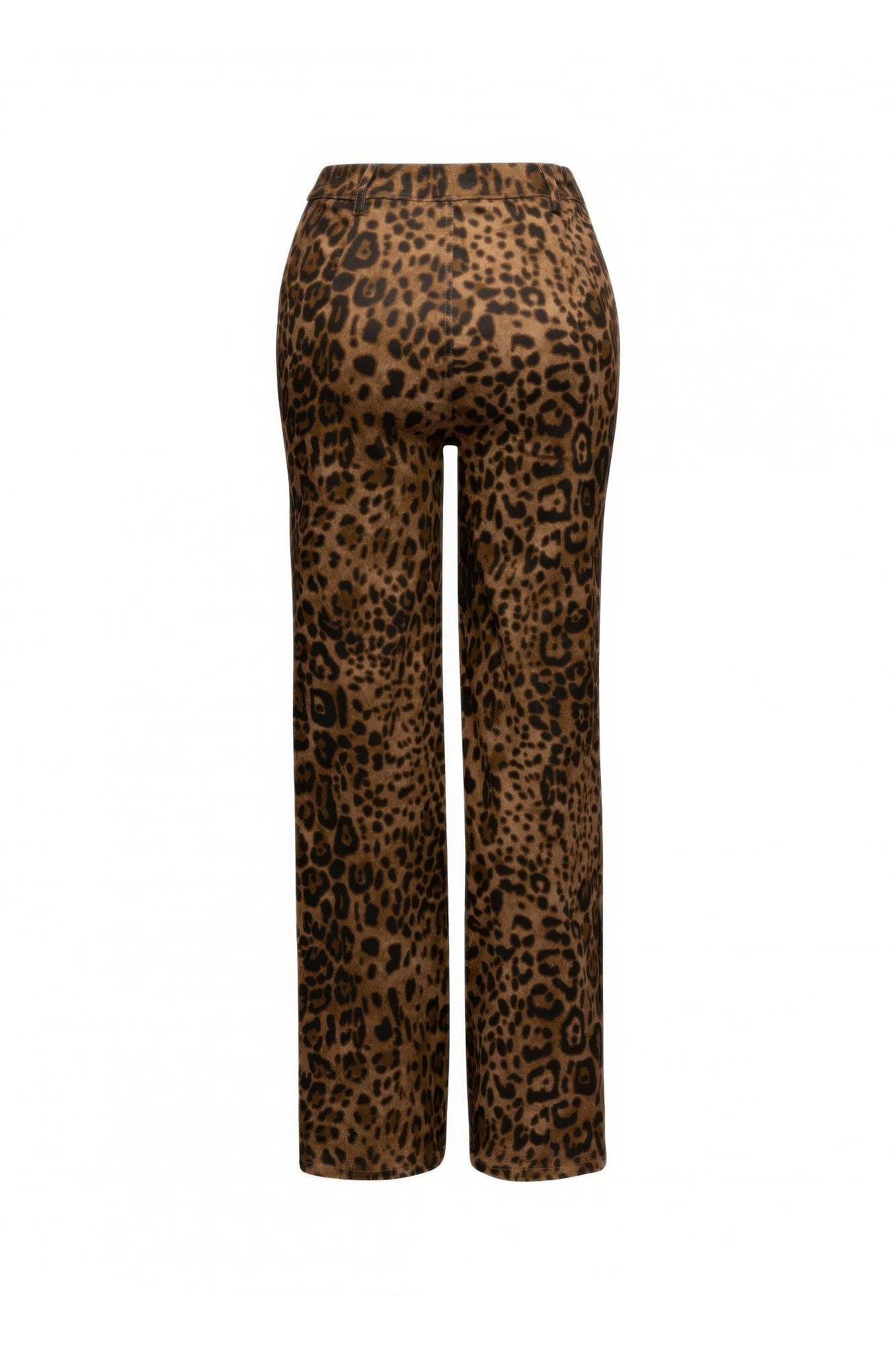 Leopard Printed Wide Leg Pants