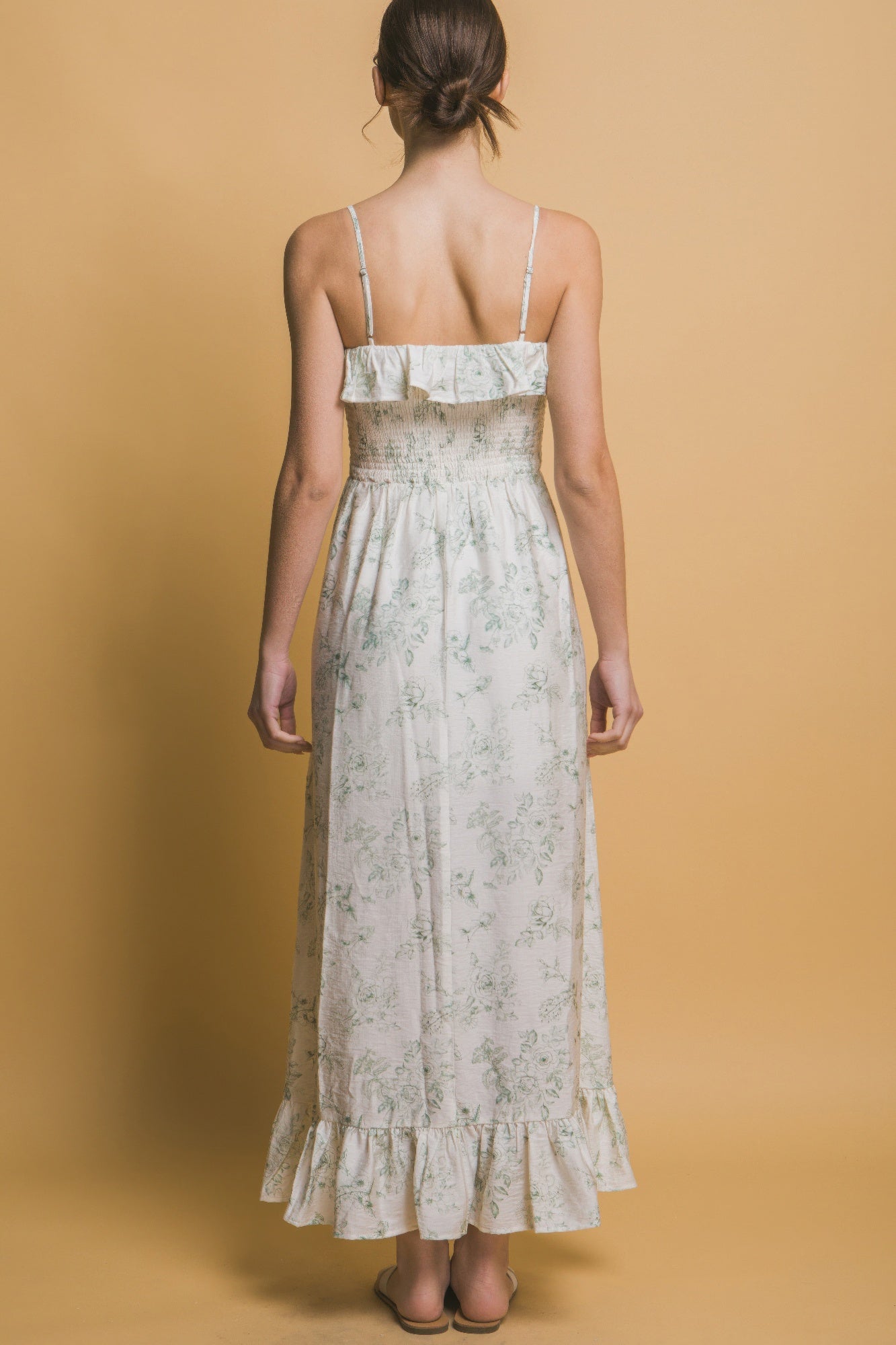 Smocked Floral Maxi Dress