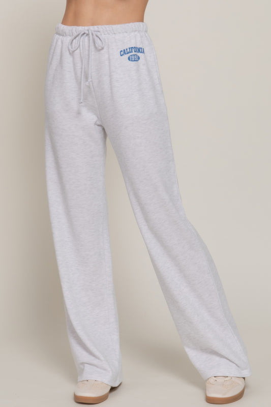 Waistband Print Detail Sweatpants    