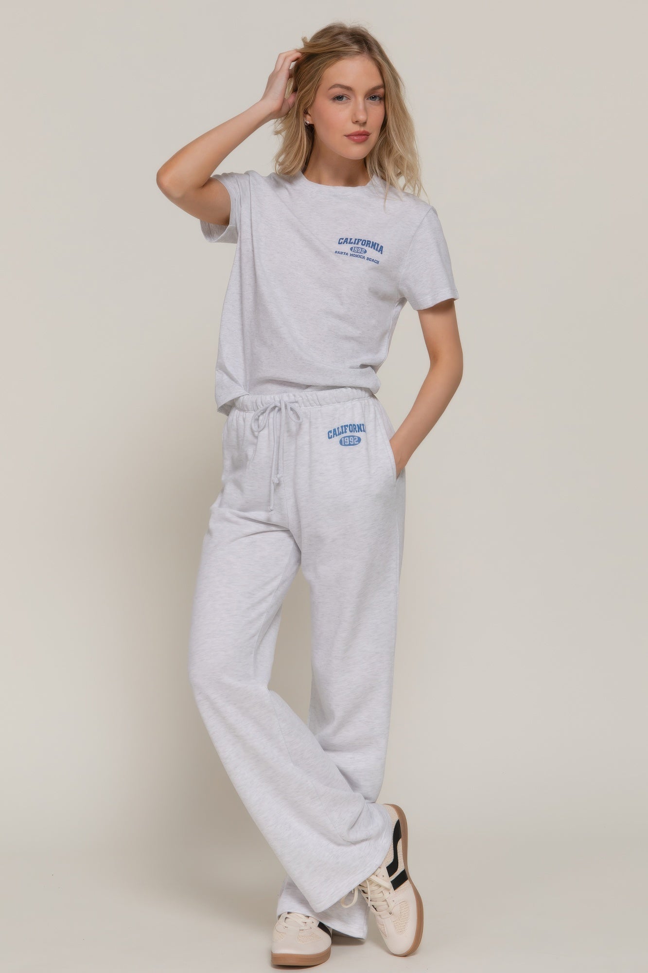 Waistband Print Detail Sweatpants    