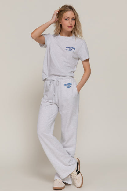 Waistband Print Detail Sweatpants    