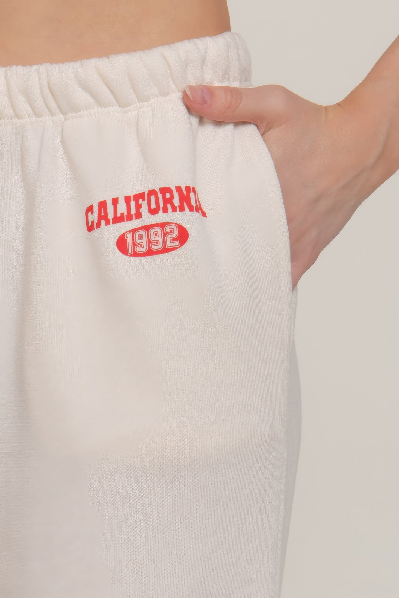 Waistband Print Detail Sweatpants    