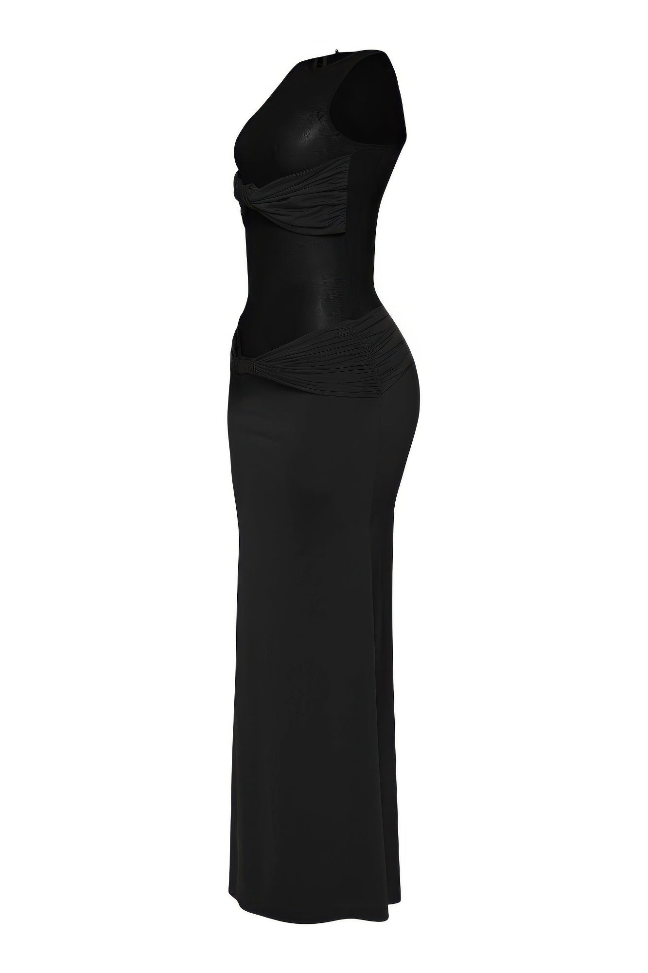 Mesh Contrast Rube Maxi Dress         