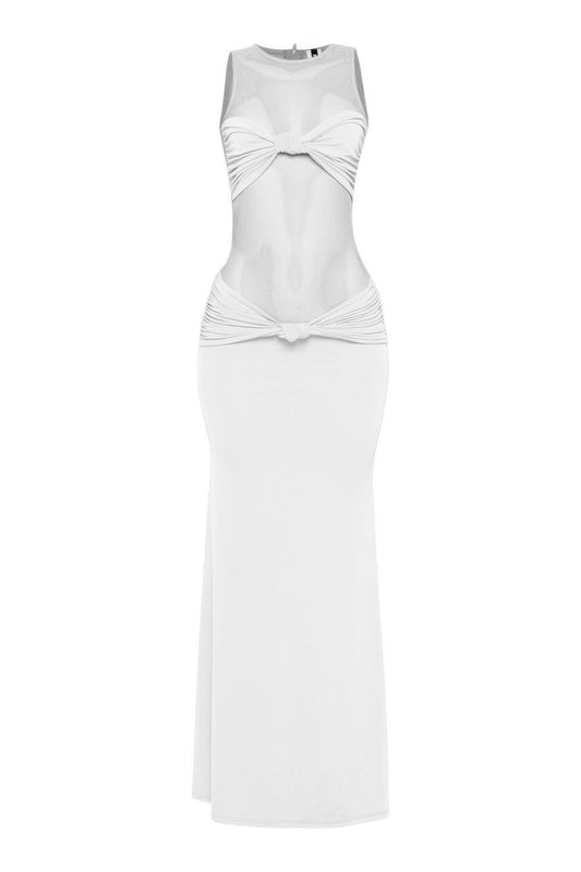 Mesh Contrast Rube Maxi Dress         