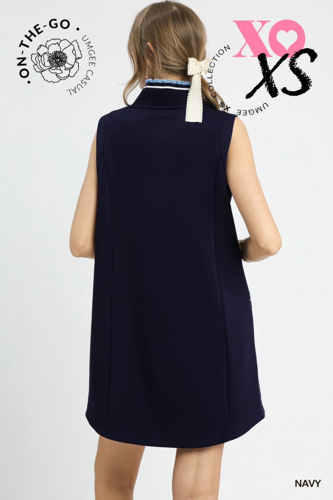 Luxeknit Sleeveless Ruffle Trim Pocket Dress        