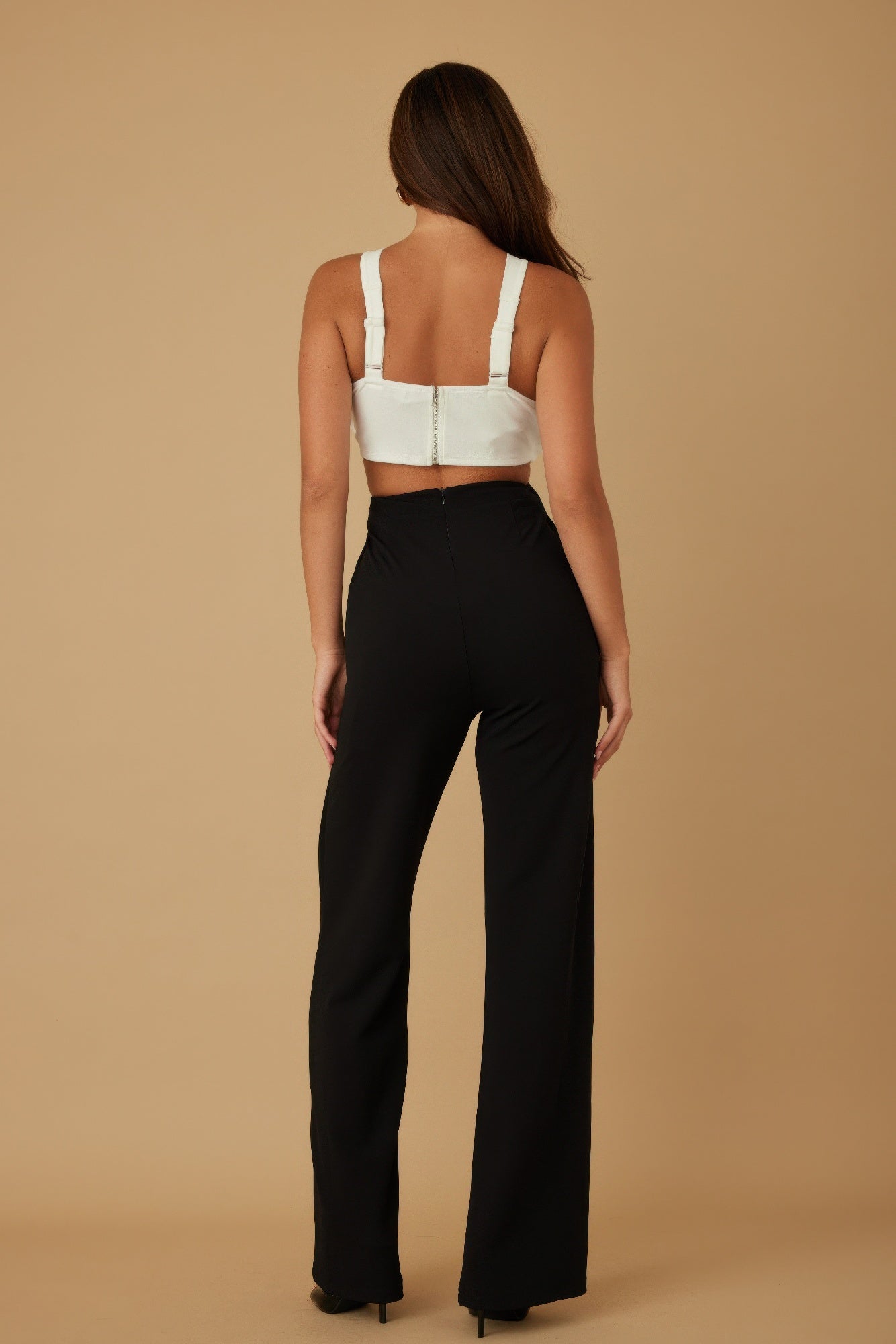 X Ribbon Open Jumpsuit        
