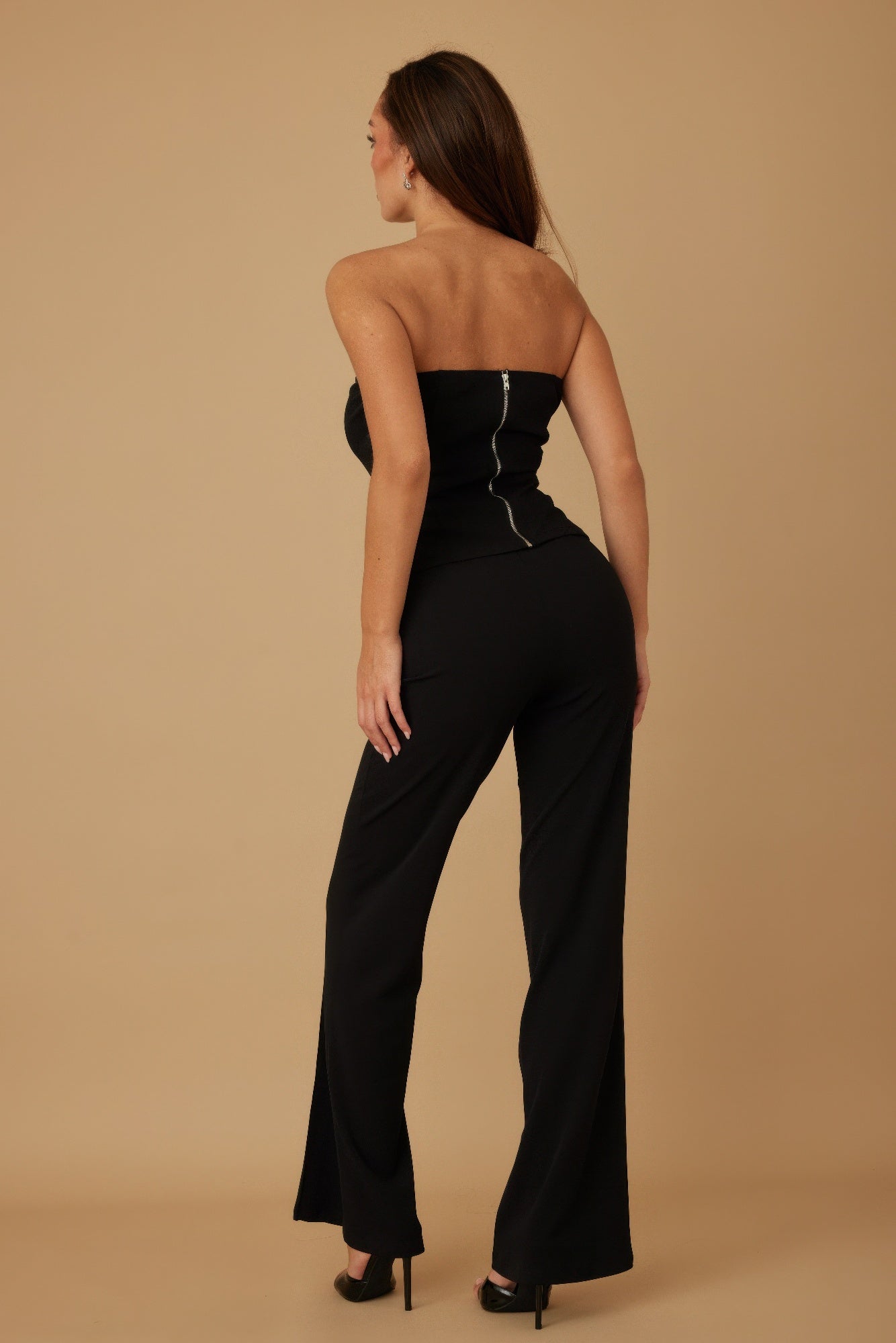 Classy Two Piece Sets With Oval Crystal Stone        