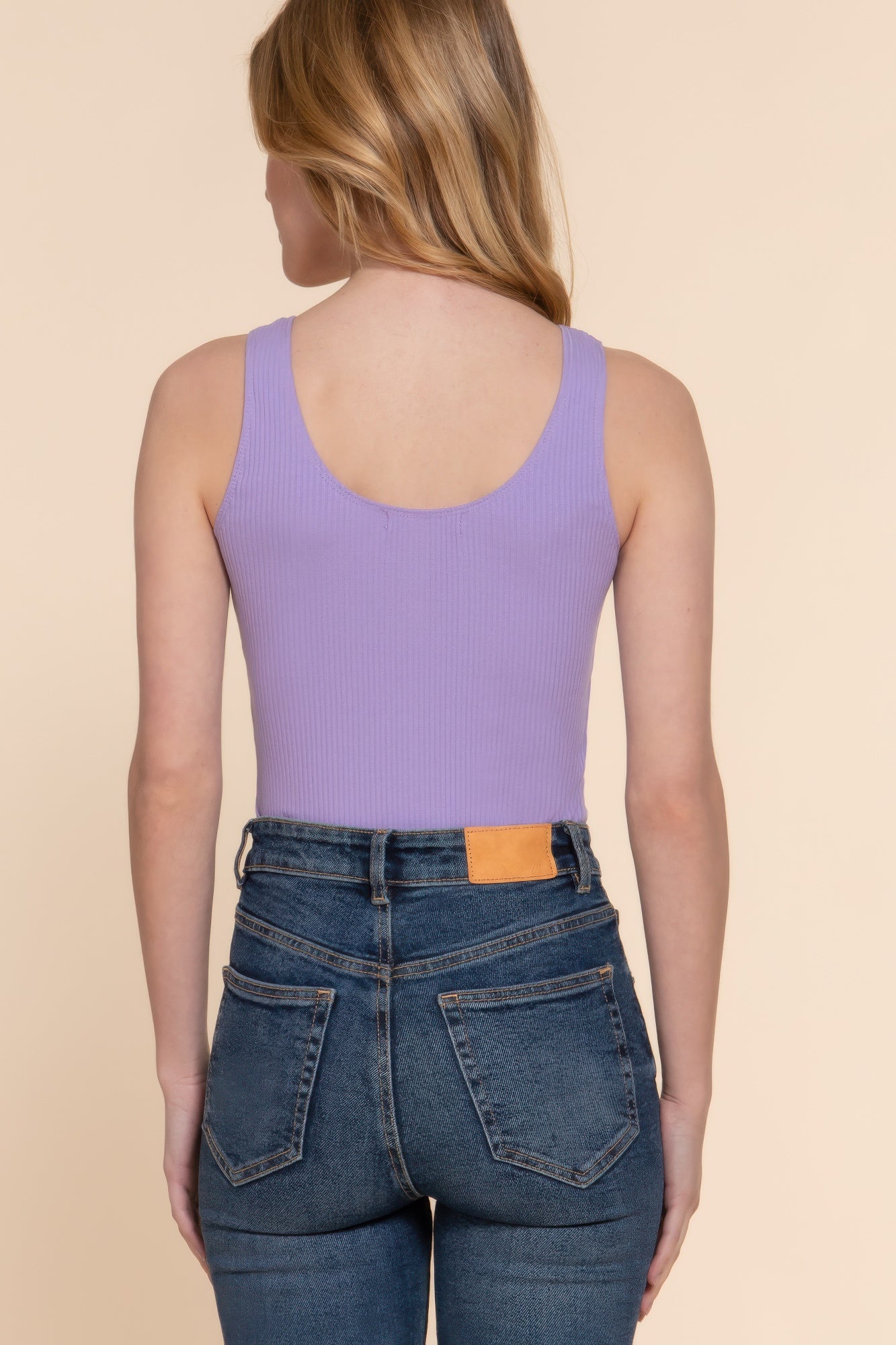 Sleeveless Henley Rib Knit Bodysuit       