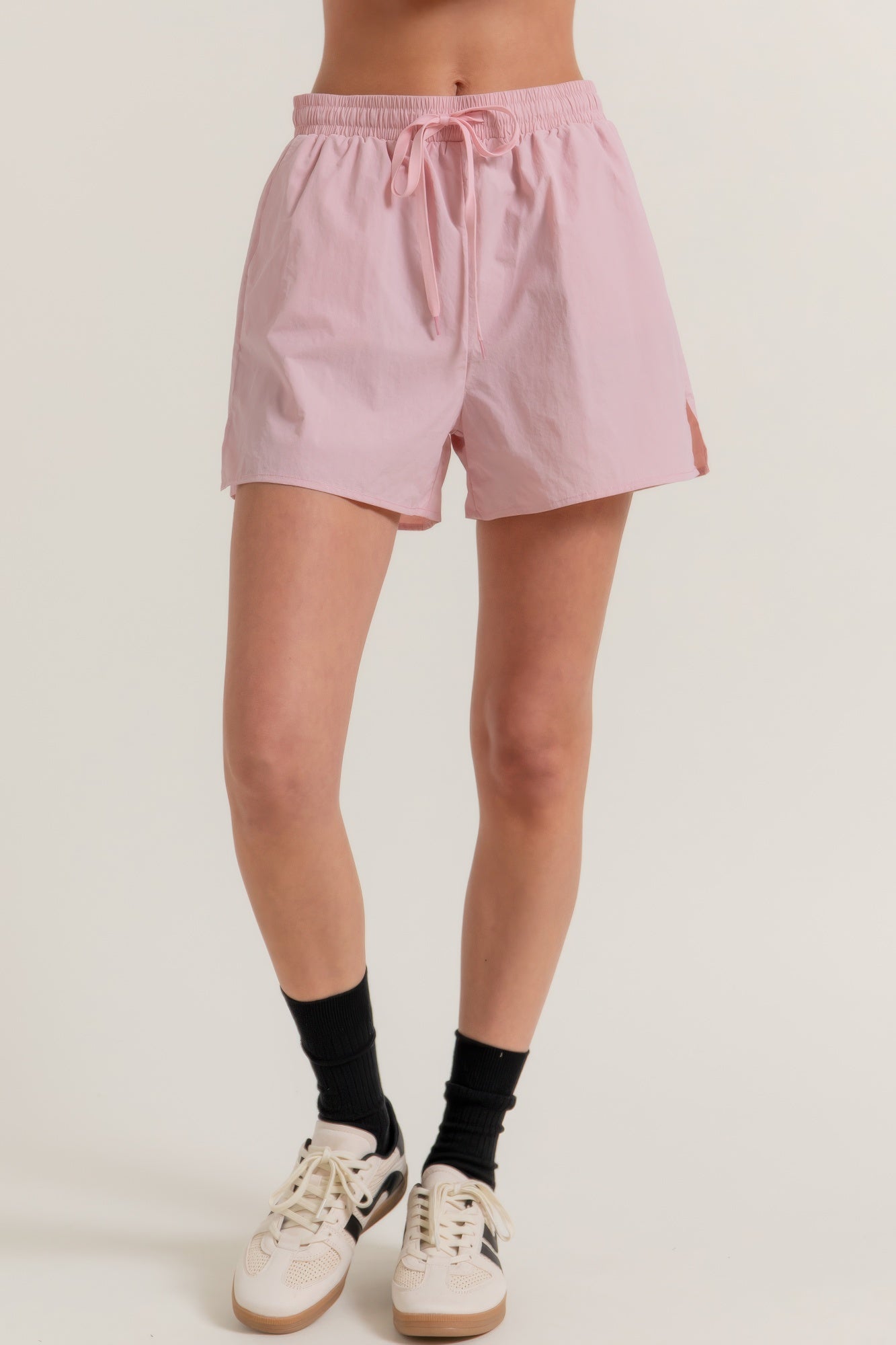 Anorak Side Slit Workout Shorts       