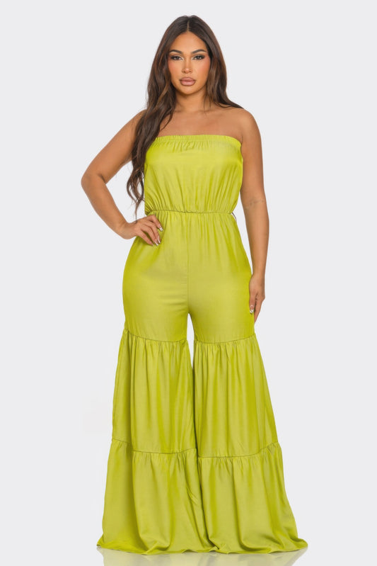 Jumpsuit Ruffle Hem         