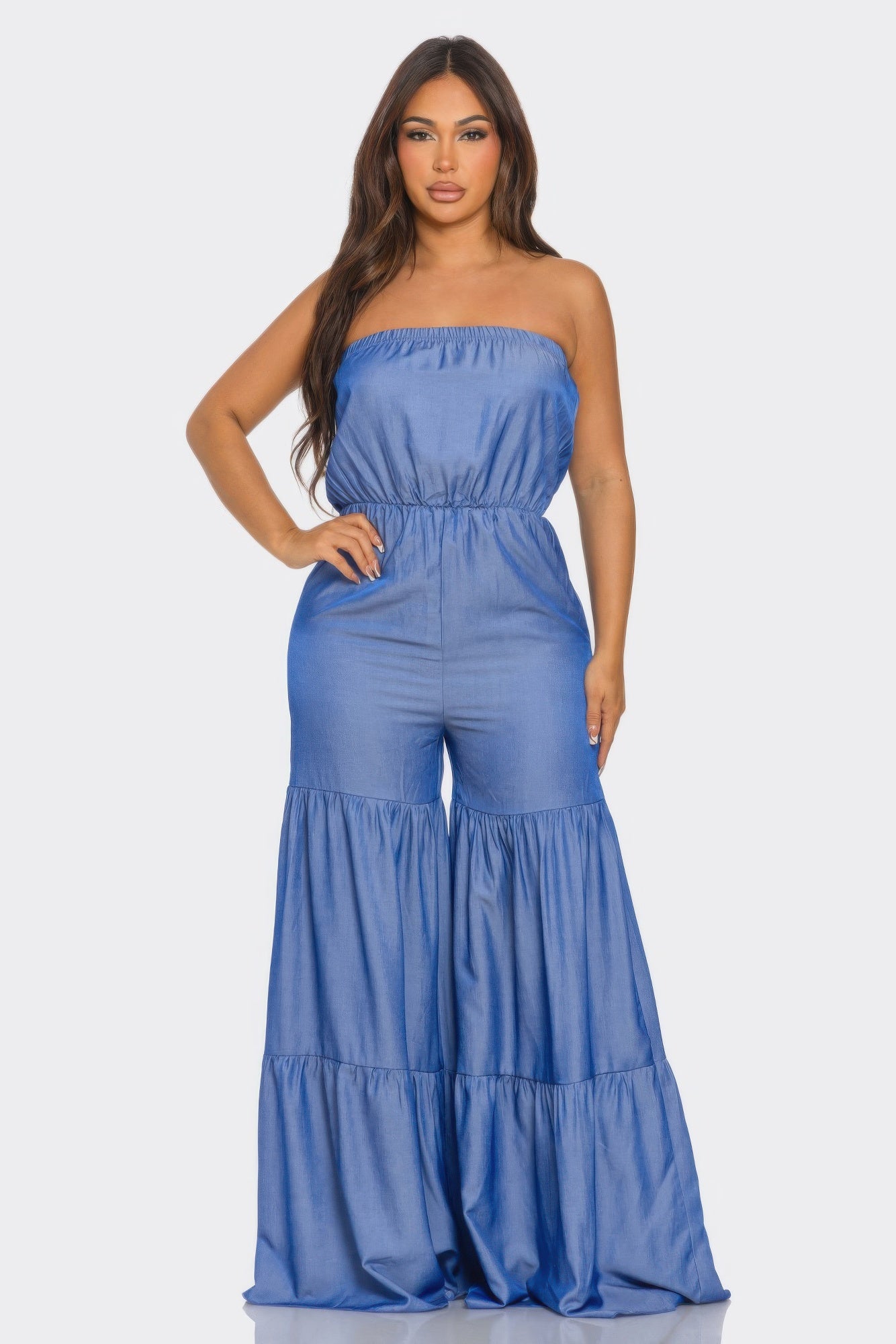 Jumpsuit Ruffle Hem         