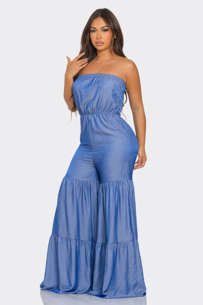 Jumpsuit Ruffle Hem         