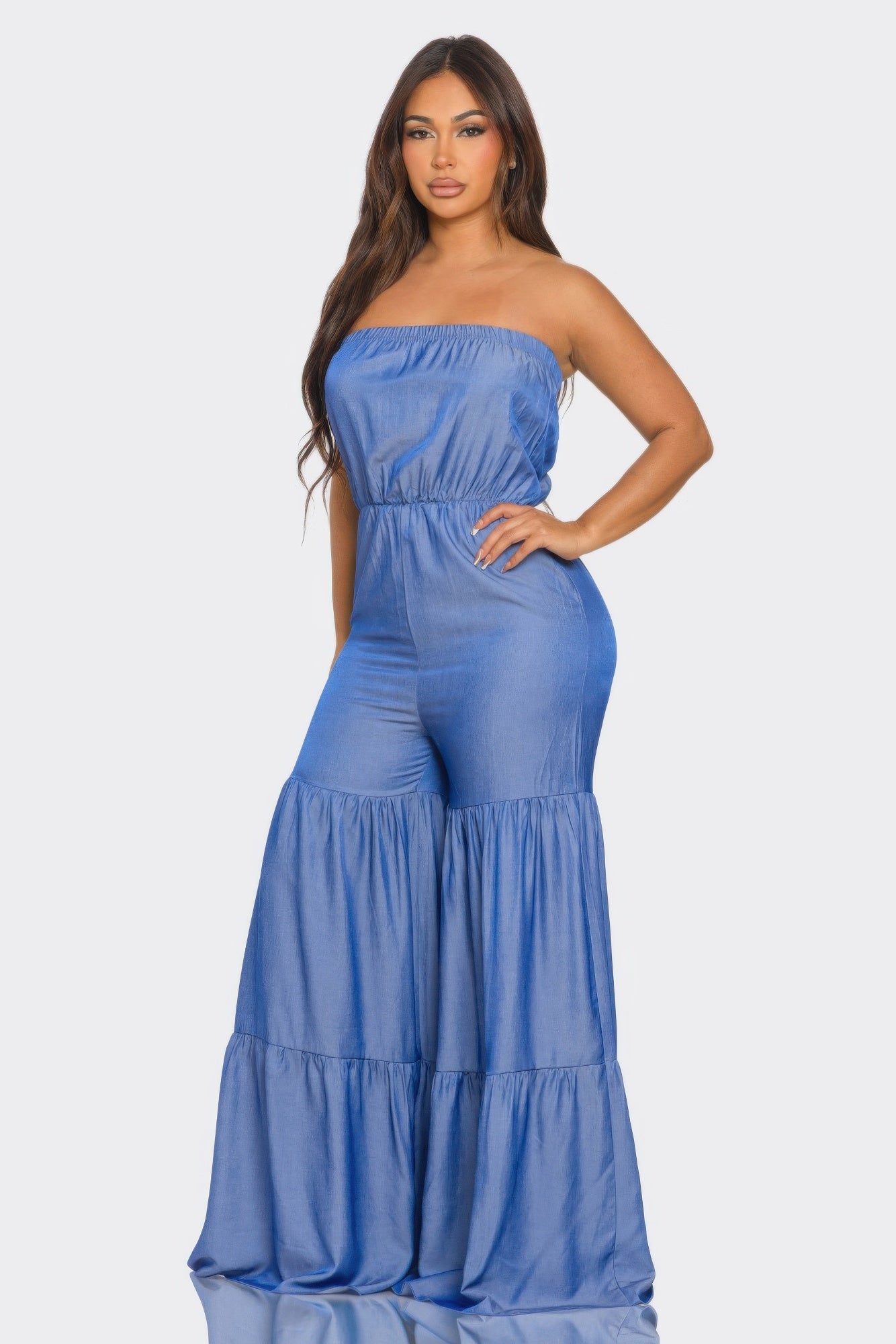 Jumpsuit Ruffle Hem         