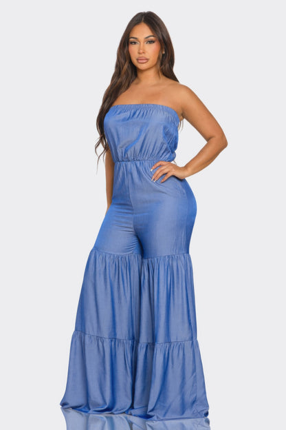 Jumpsuit Ruffle Hem         
