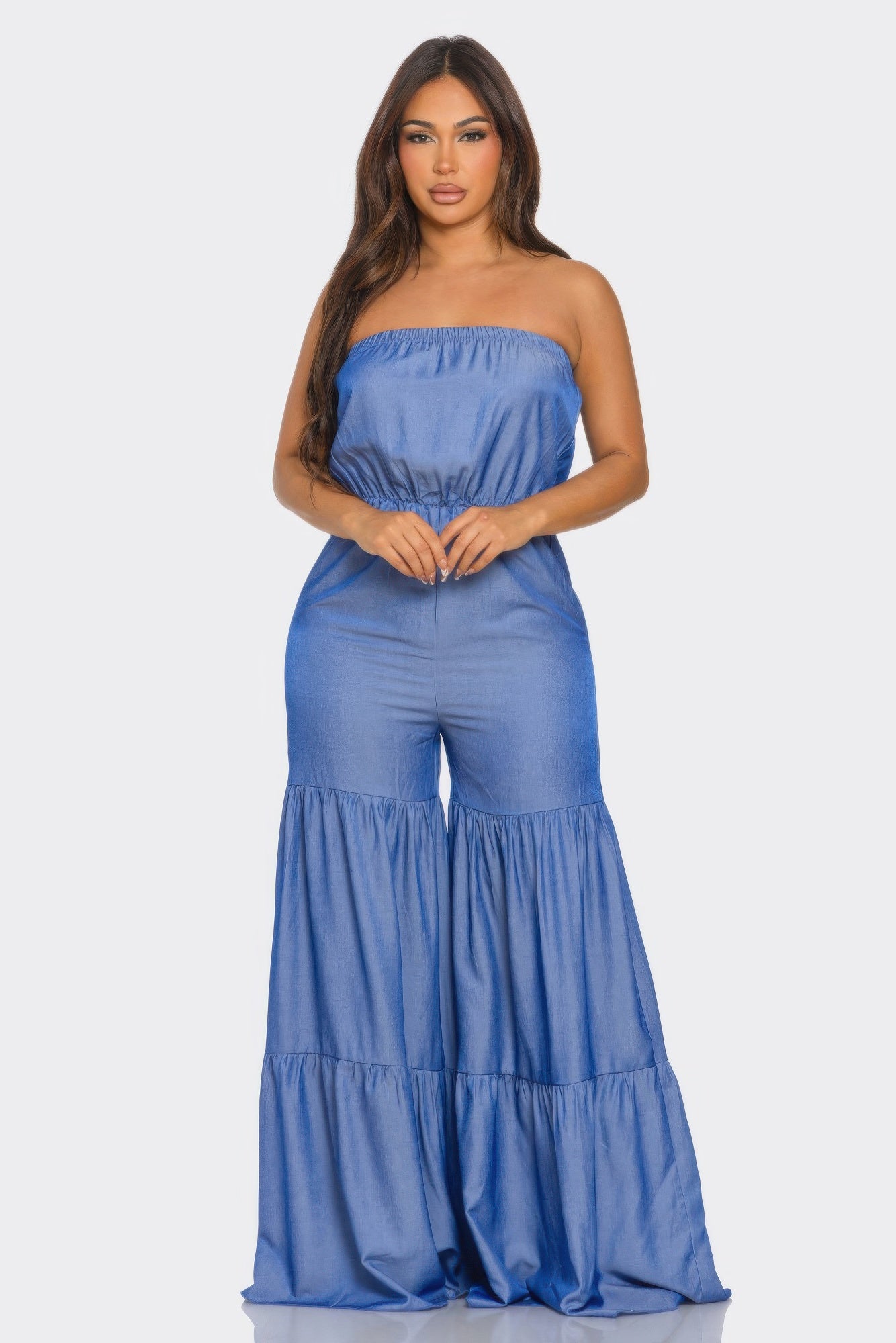 Jumpsuit Ruffle Hem         
