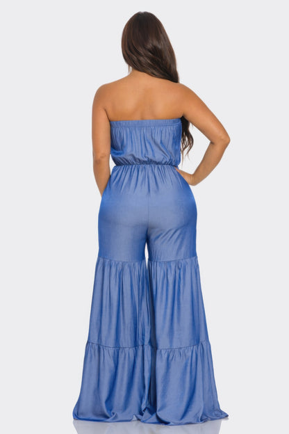 Jumpsuit Ruffle Hem         