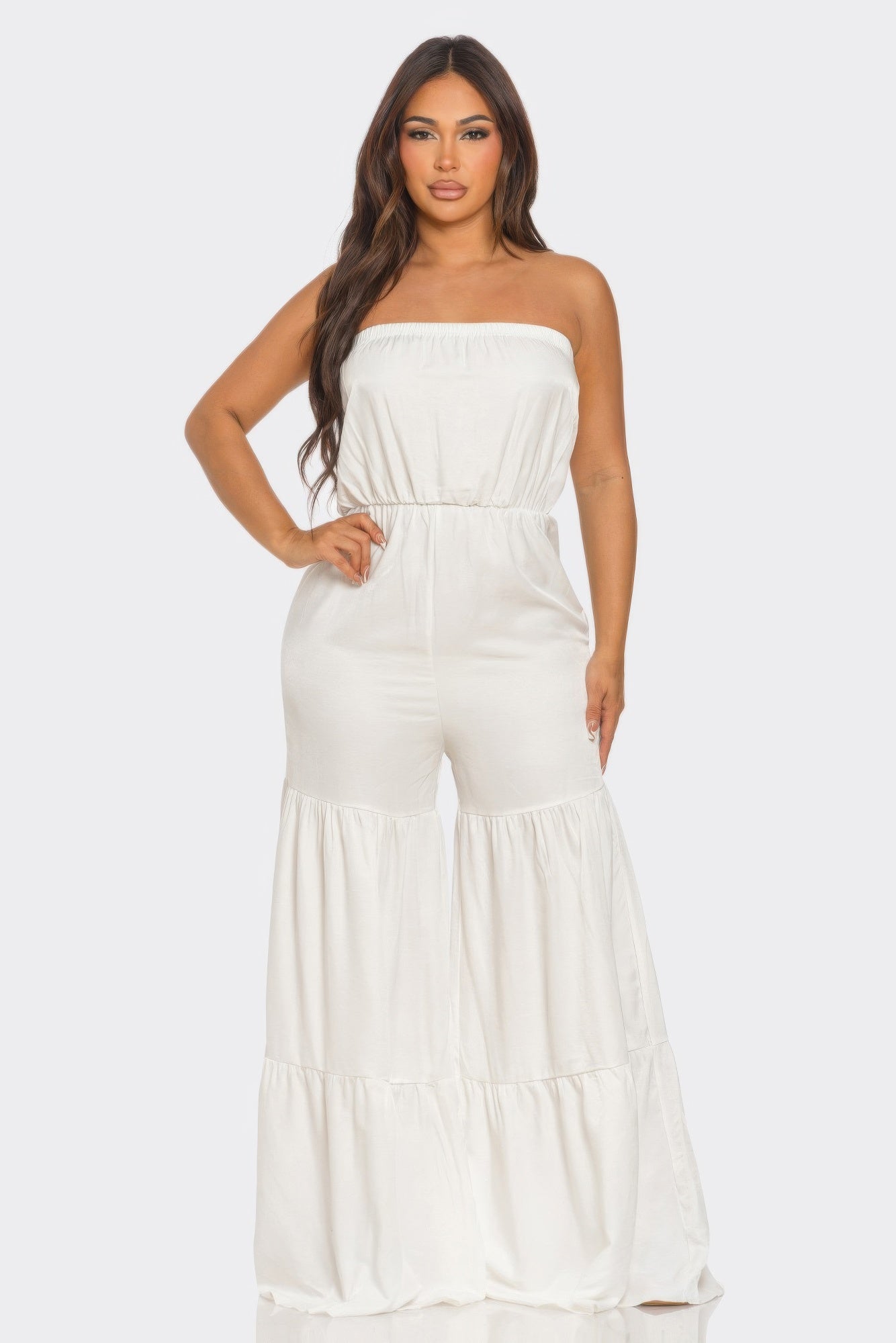 Jumpsuit Ruffle Hem         