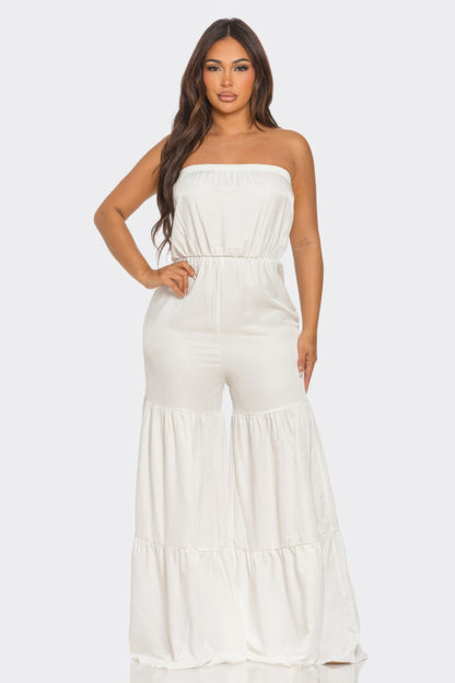 Jumpsuit Ruffle Hem         