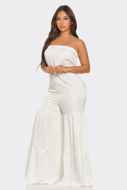 Jumpsuit Ruffle Hem         