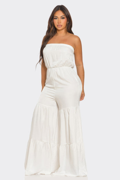 Jumpsuit Ruffle Hem         