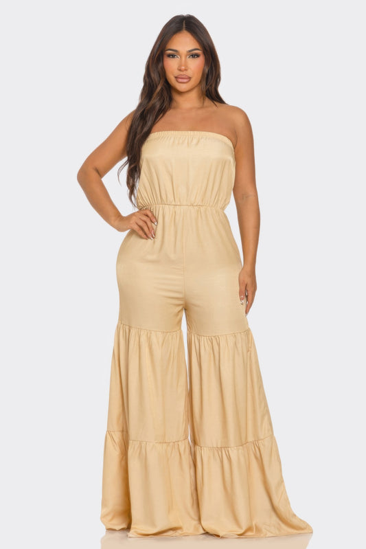 Jumpsuit Ruffle Hem         
