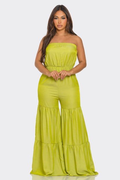 Jumpsuit Ruffle Hem         