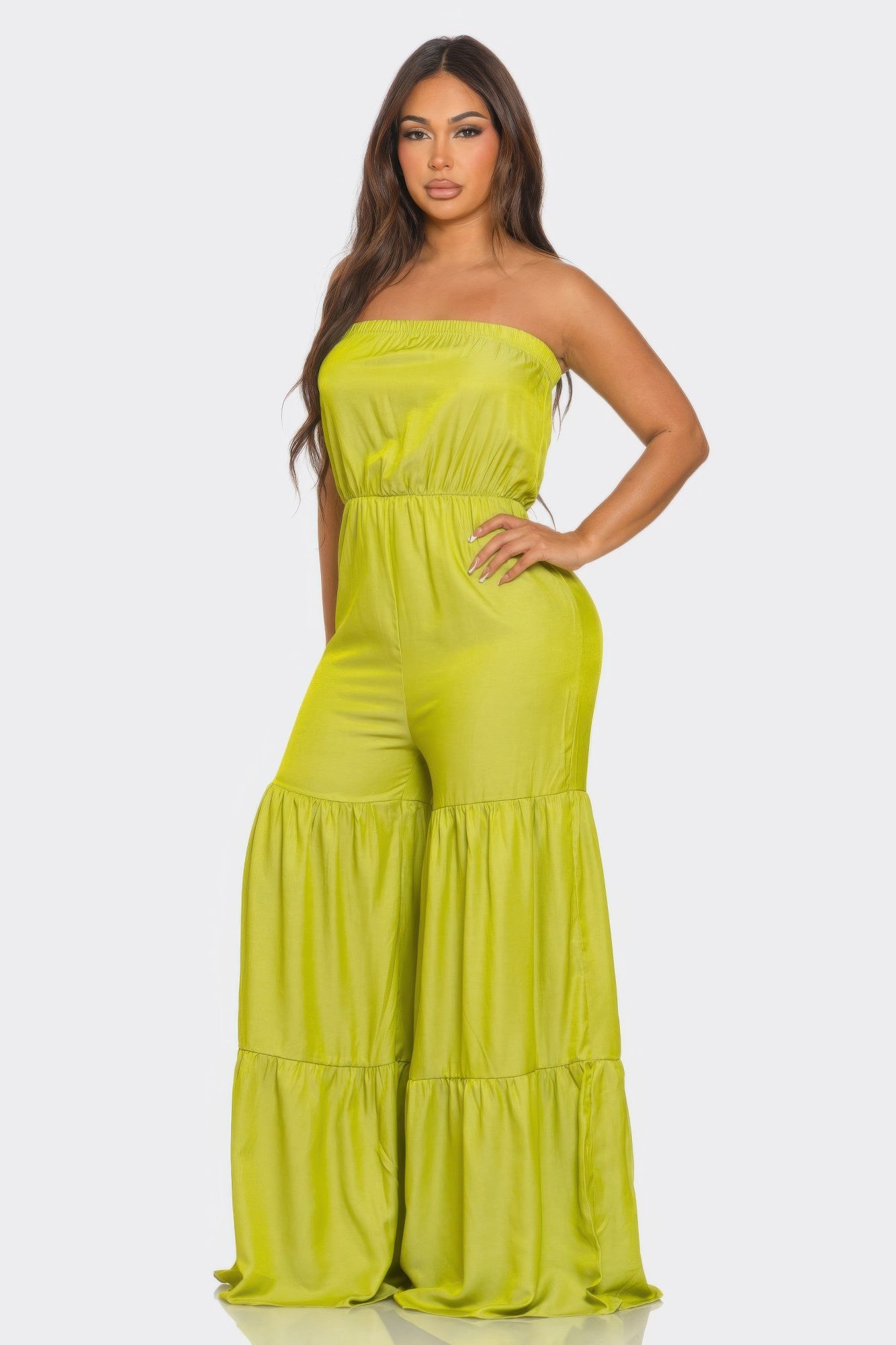 Jumpsuit Ruffle Hem         