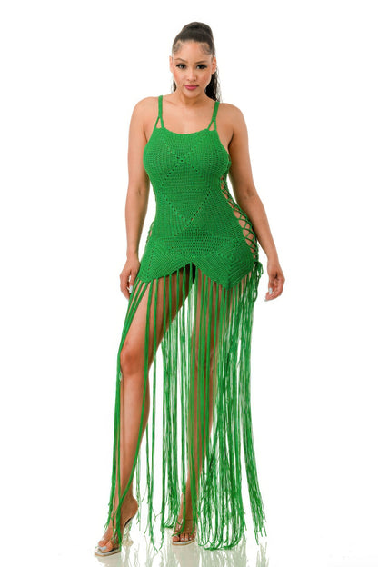 Crochet Dress Bottom Fringe       