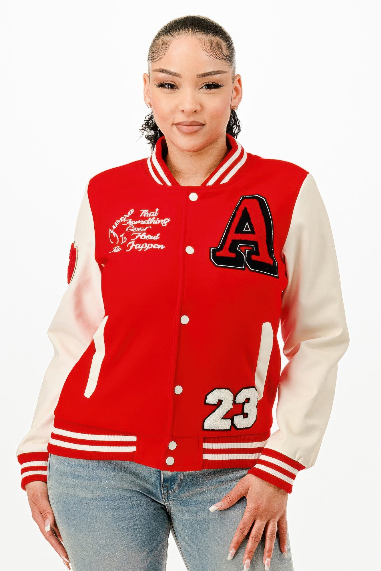Patch Varsity Bomber Jacket        
