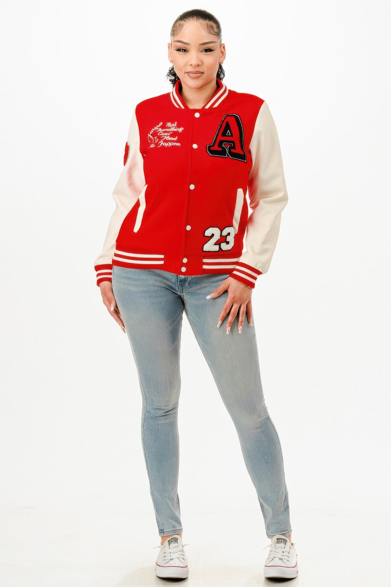 Patch Varsity Bomber Jacket        