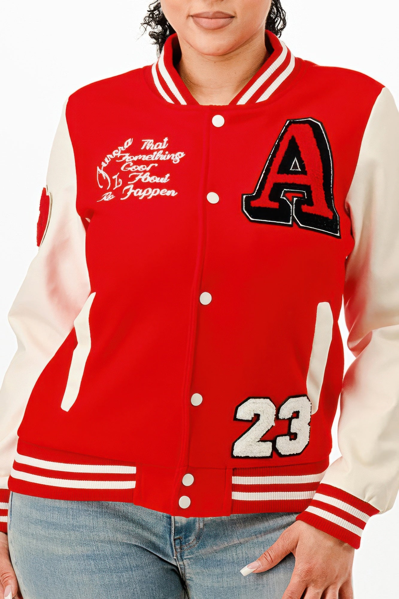 Patch Varsity Bomber Jacket        