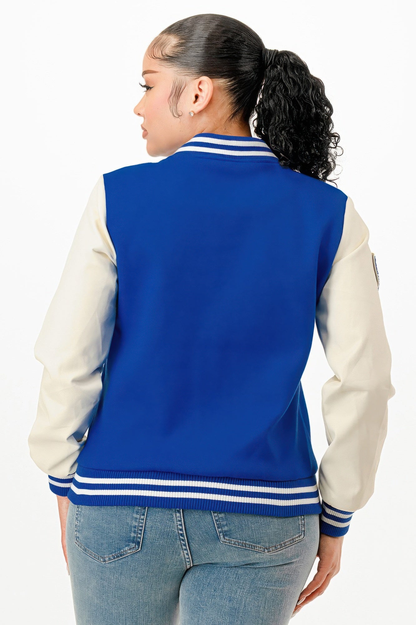 Patch Varsity Bomber Jacket        