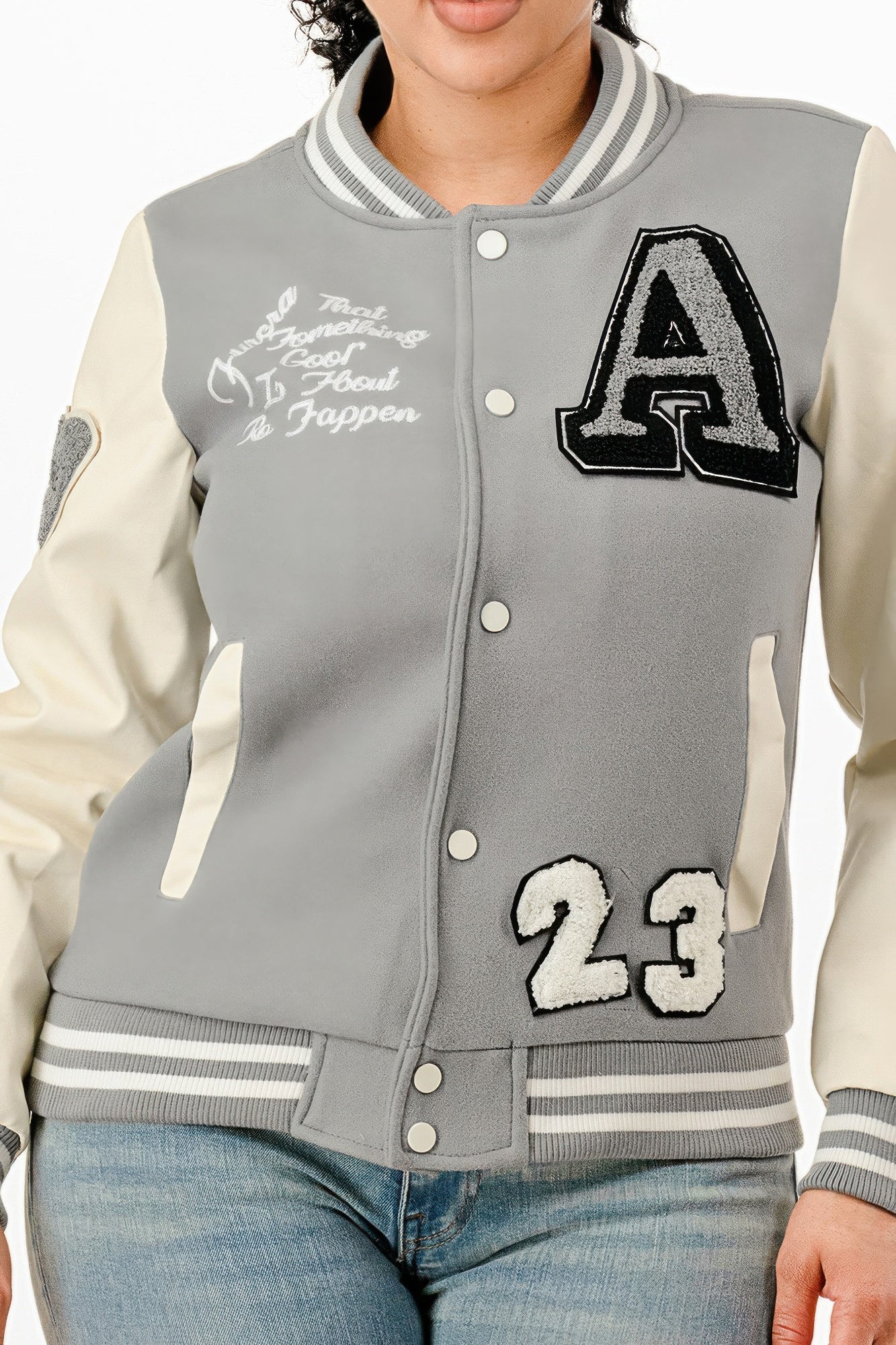 Patch Varsity Bomber Jacket        