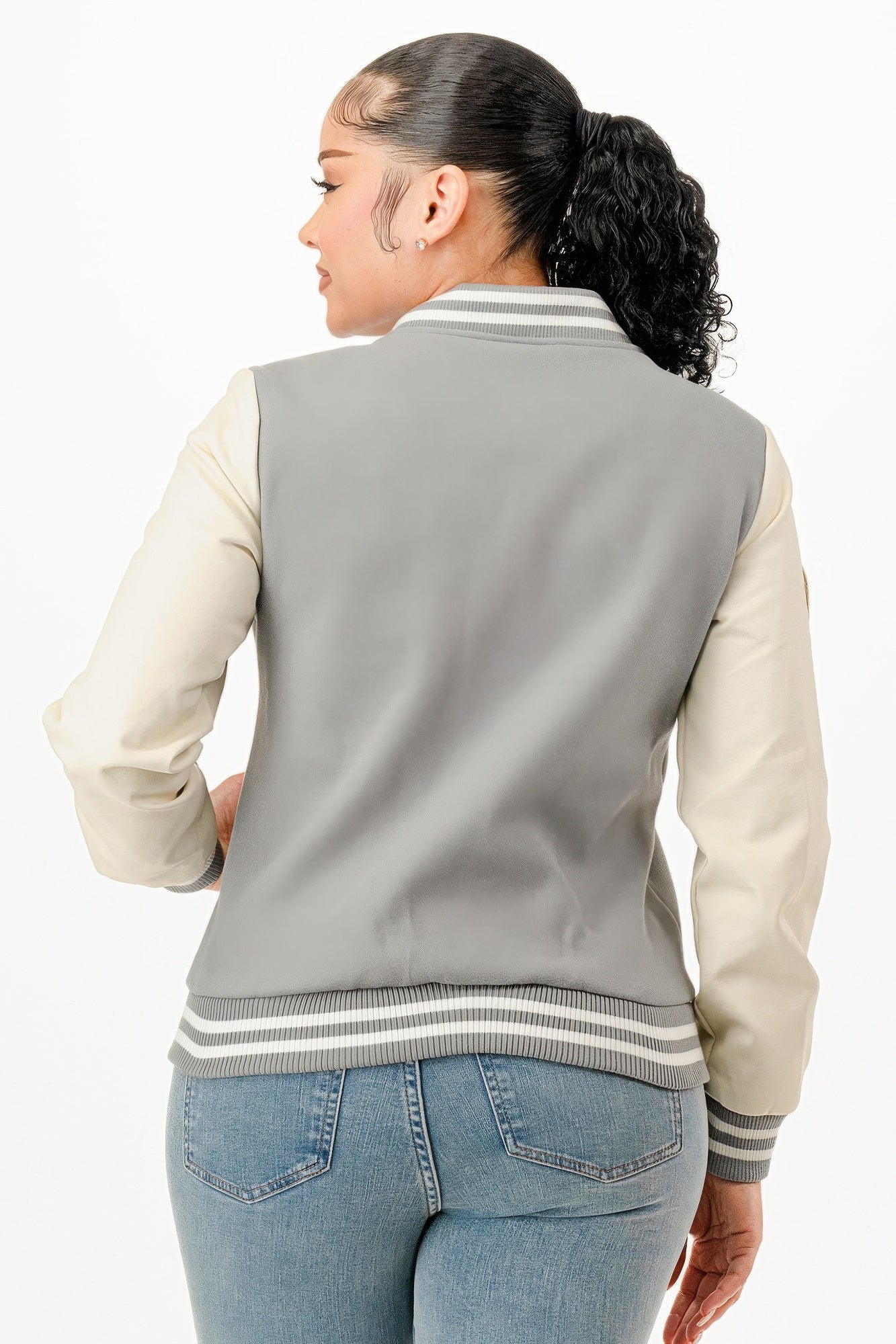 Patch Varsity Bomber Jacket        