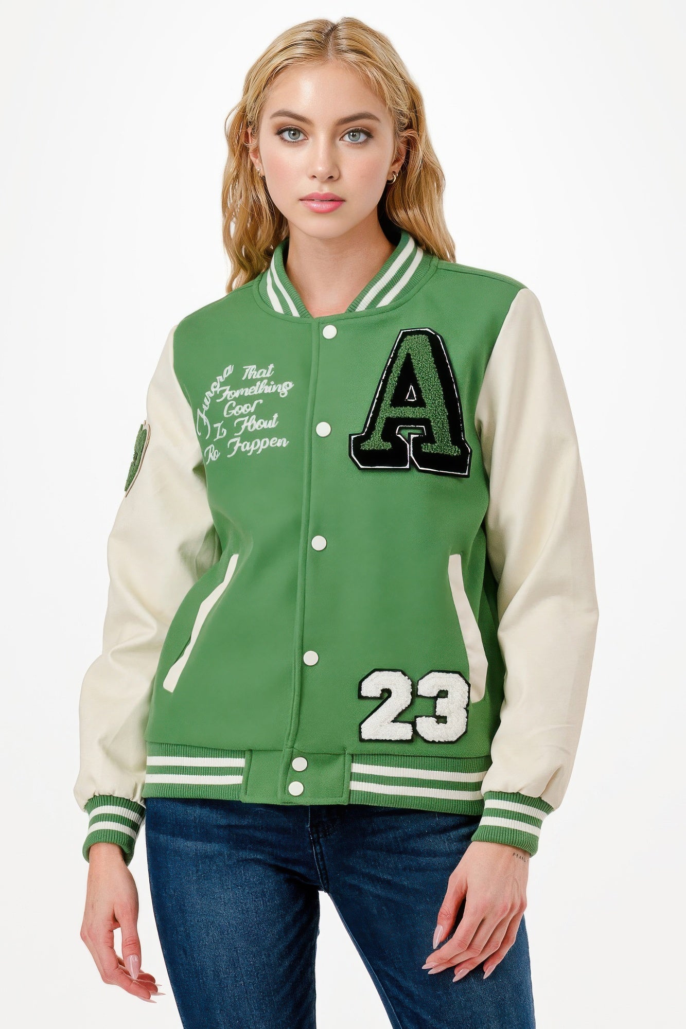 Patch Varsity Bomber Jacket        