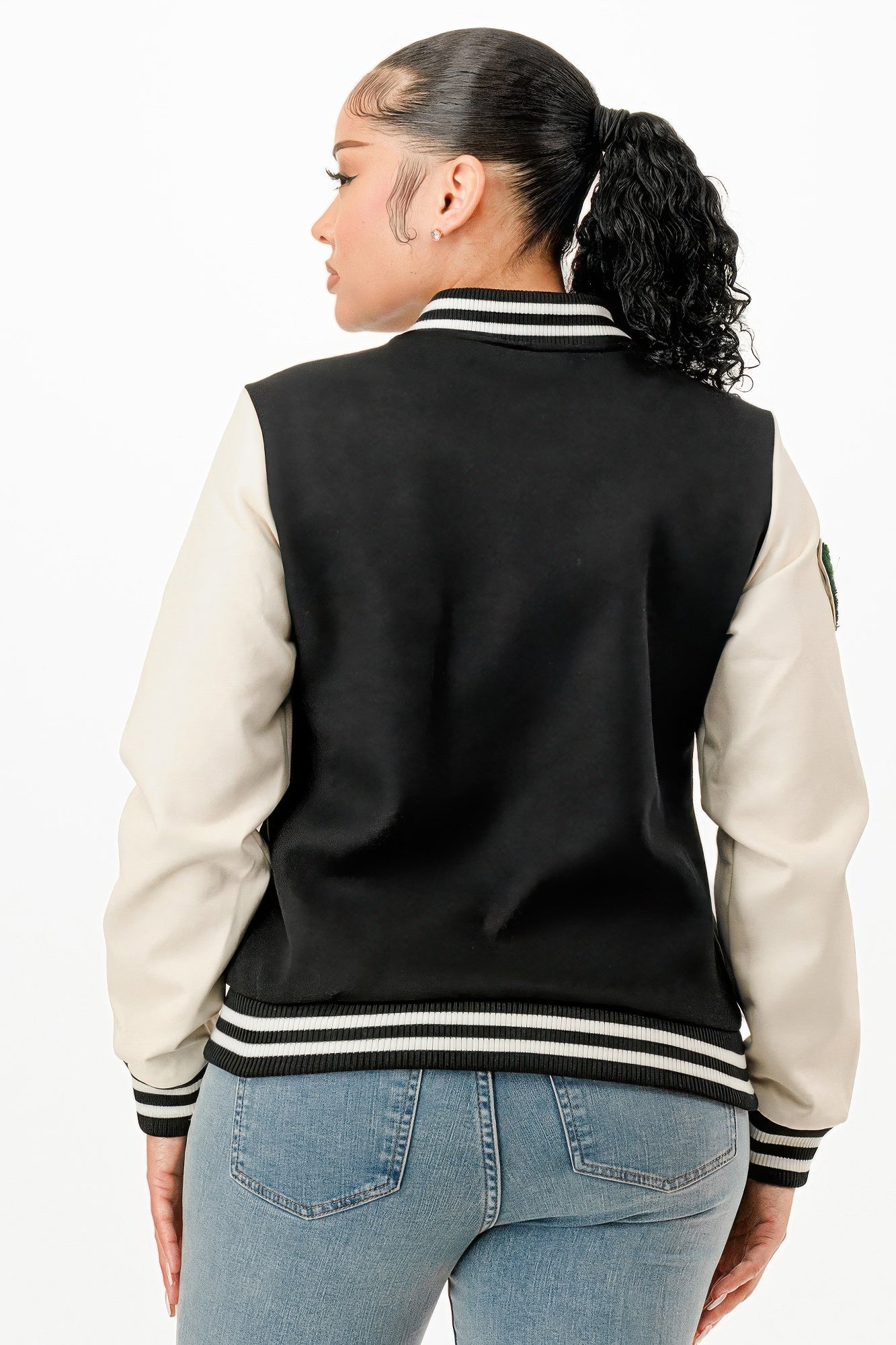 Patch Varsity Bomber Jacket        