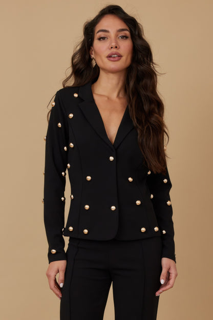 Stud Detailed Fashion Jacket     