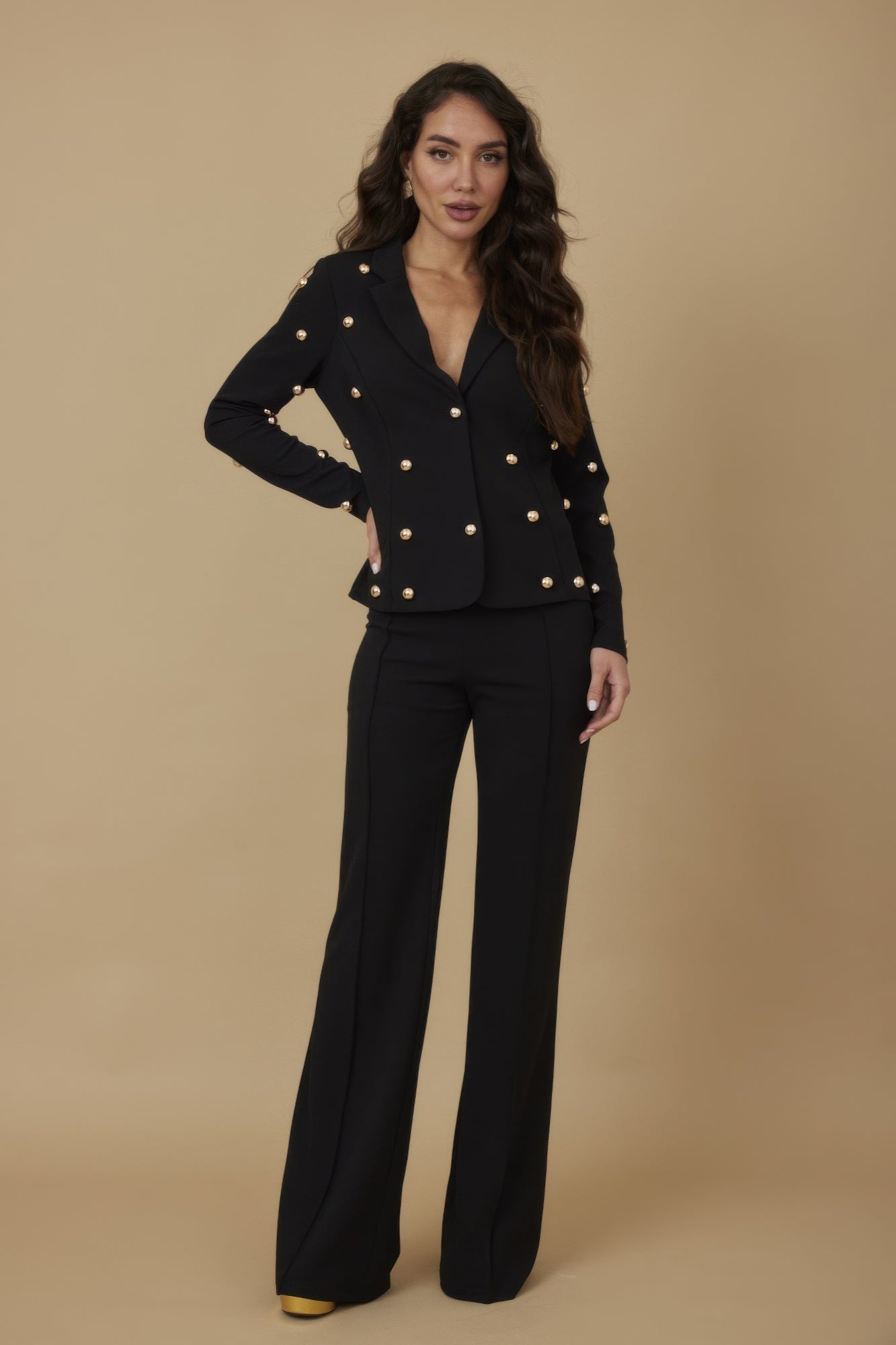 Stud Detailed Fashion Jacket     